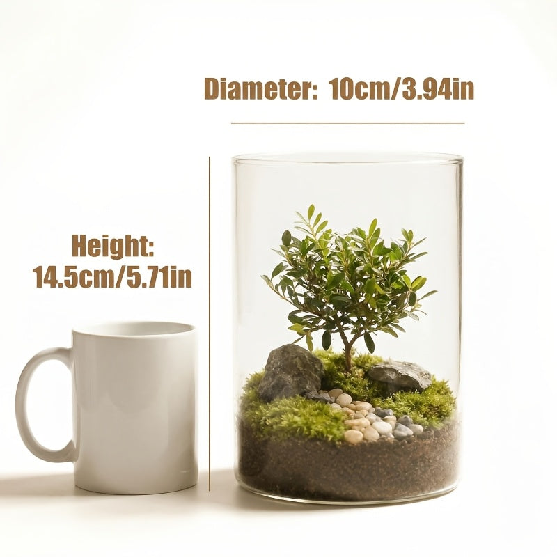 Pot de fleur en verre, rond avec couvercle, détail de la finition