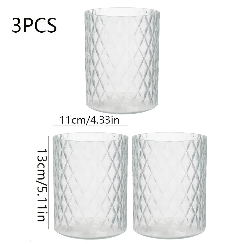 Pot de fleur en verre, vendu en lot, transparent — détail de la matière : verre Image
