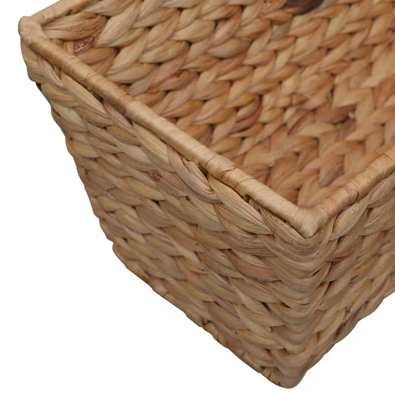 Jardinière de balcon en jacinthe d'eau tressée - lot de 2