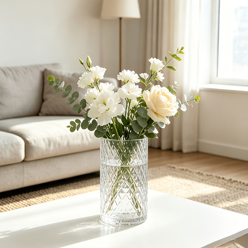 Pot de fleur en verre, vendu en lot, transparent