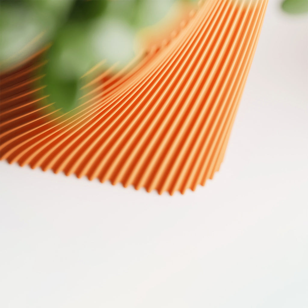 Cache-pot carré design à texture spiralée, 7 coloris mats