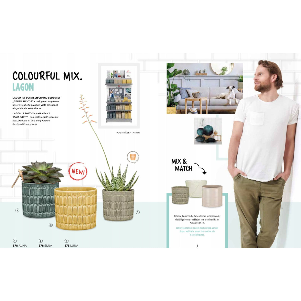 Cache-pot en céramique gris foncé Ø 15 cm — Émail brillant