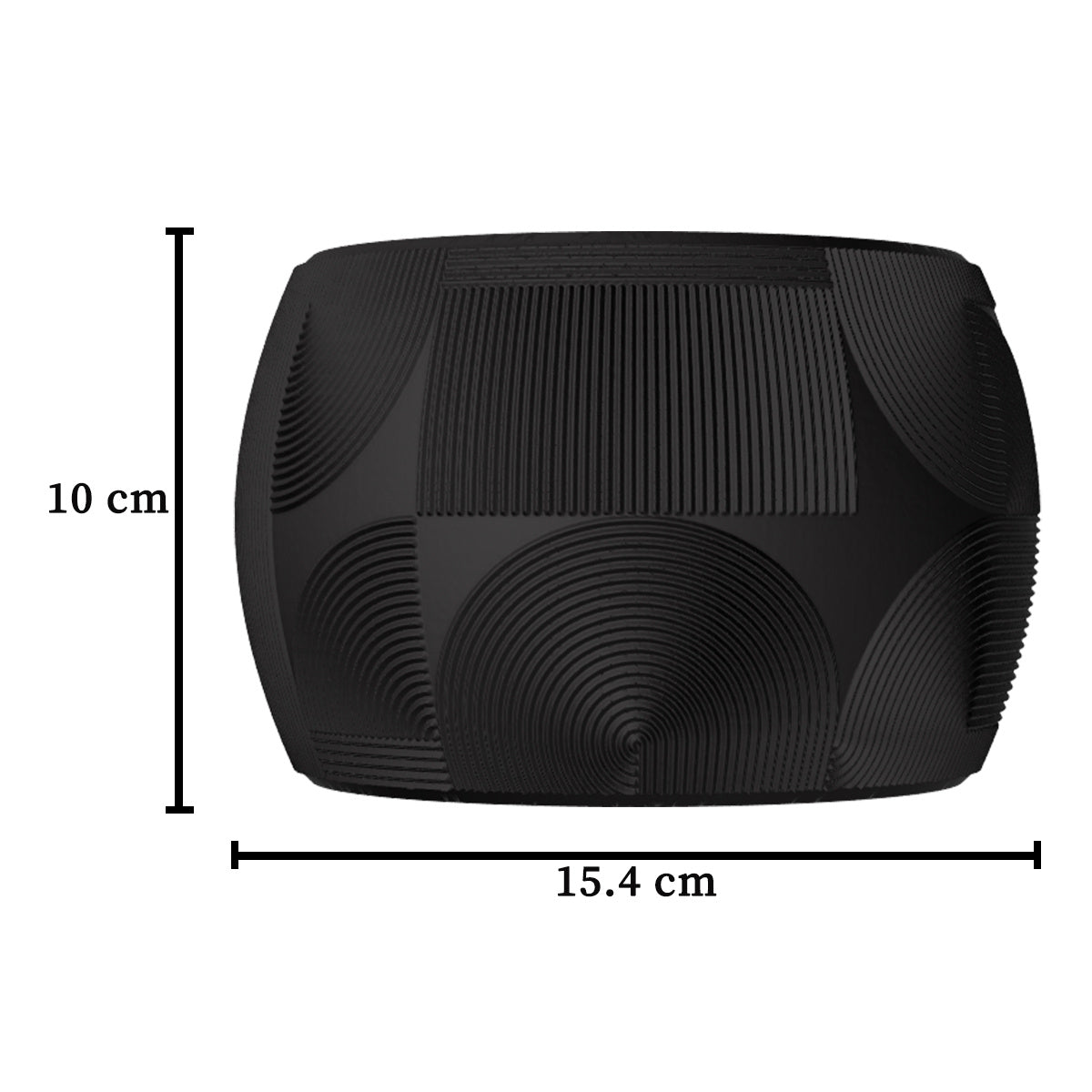 Cache-pot design à motif géométrique gravé, 7 coloris mats