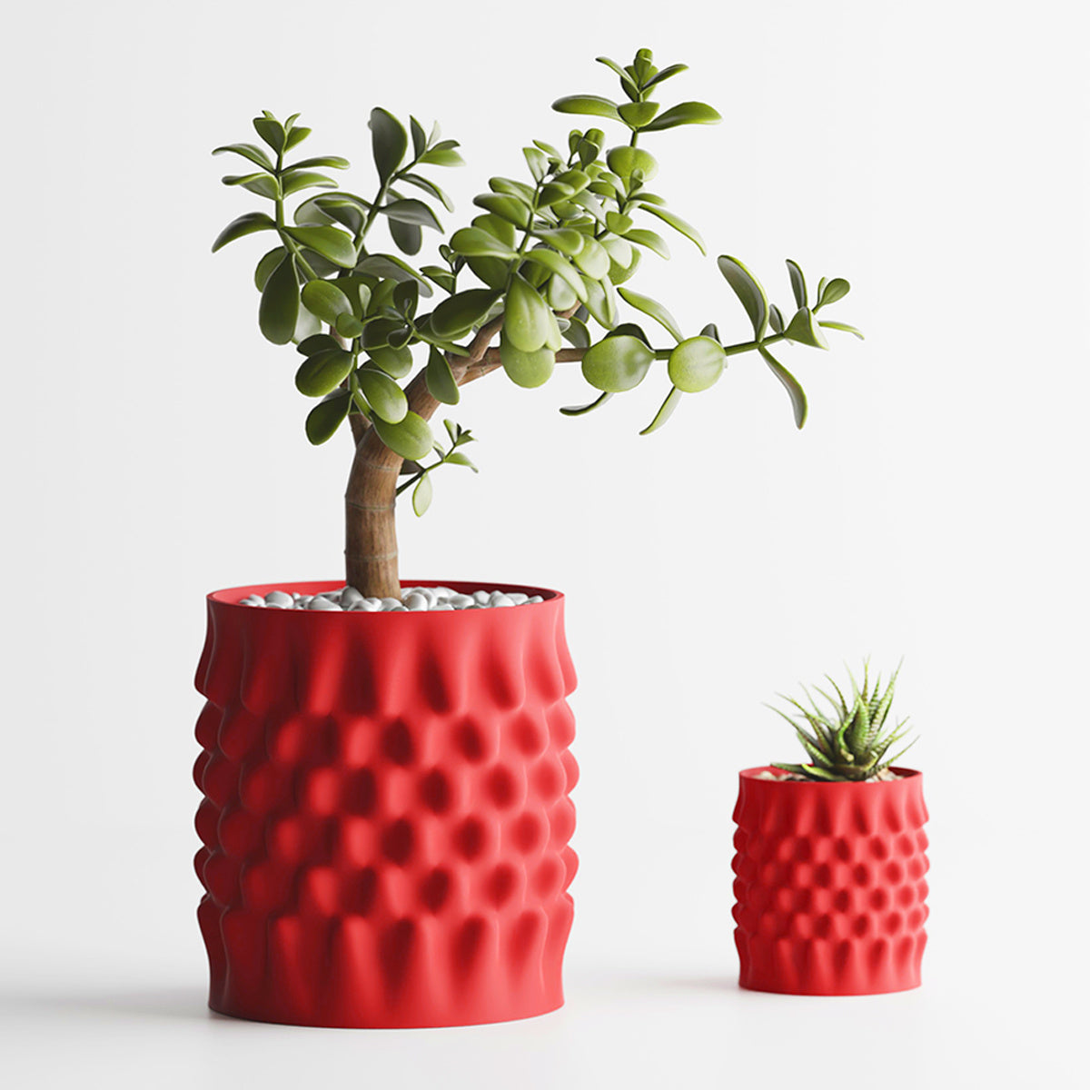 Cache-pot design effet nid d'abeille pour plante d'intérieur