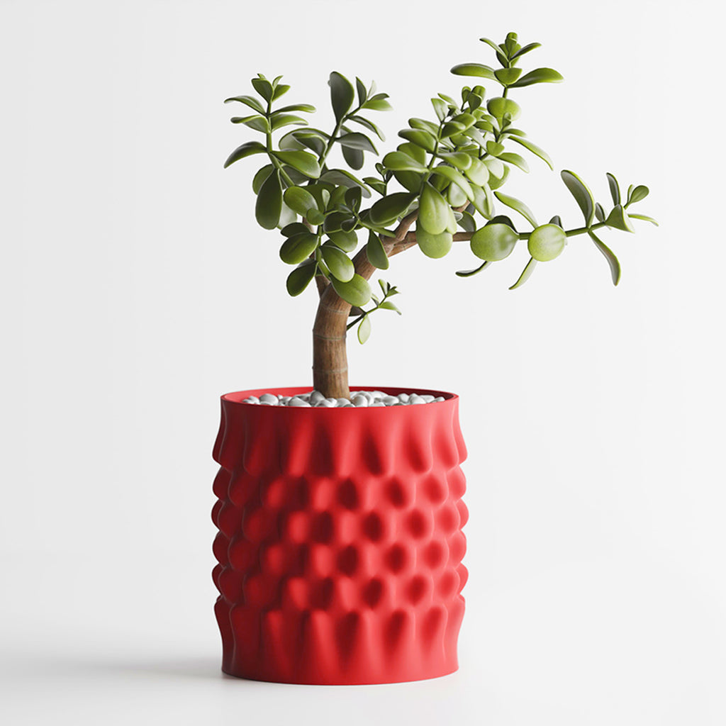 Cache-pot design effet nid d'abeille pour plante d'intérieur