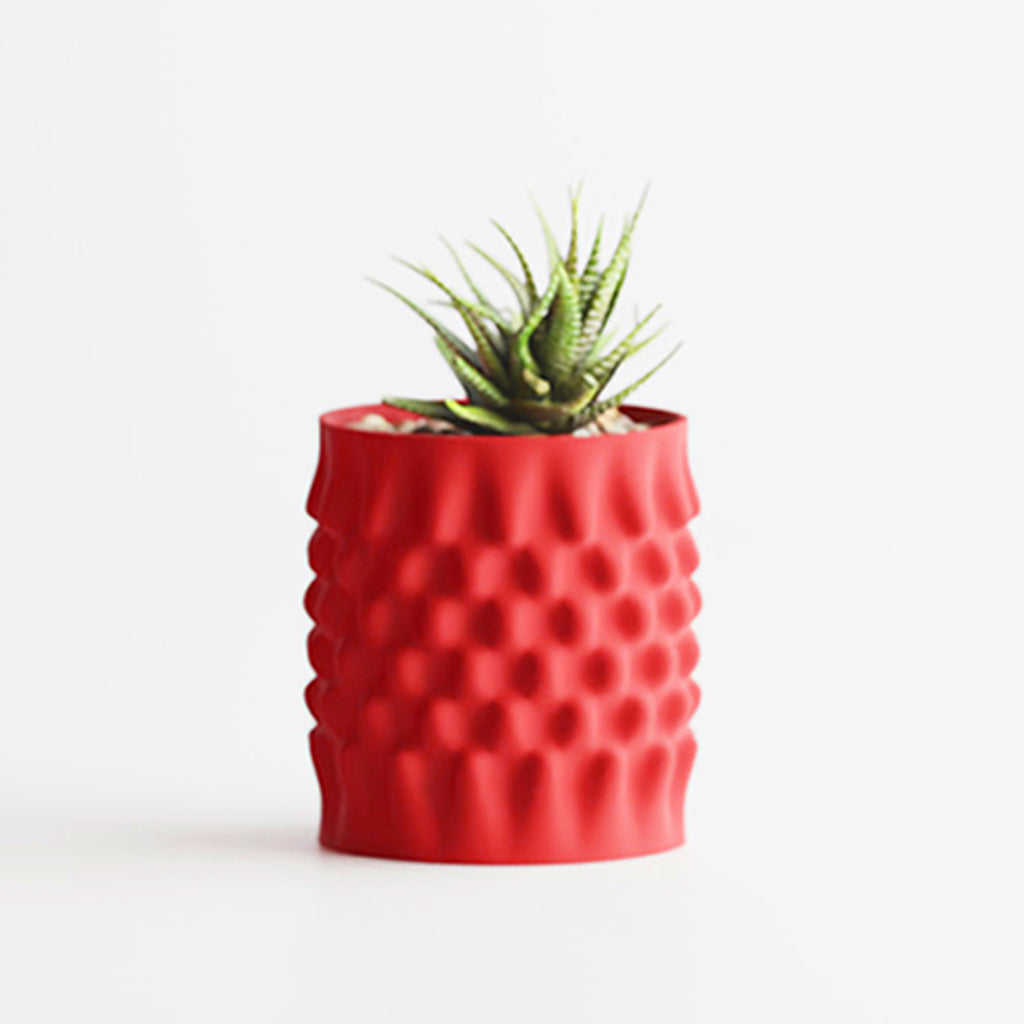 Cache-pot design effet nid d'abeille pour plante d'intérieur