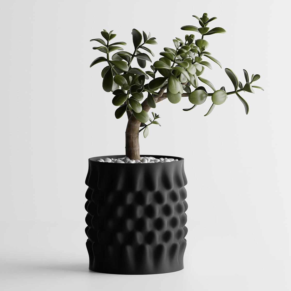Cache-pot design effet nid d'abeille pour plante d'intérieur