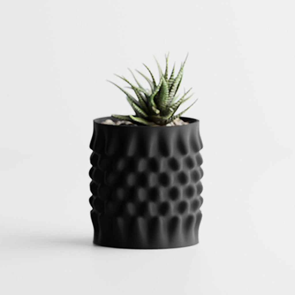 Cache-pot design effet nid d'abeille pour plante d'intérieur