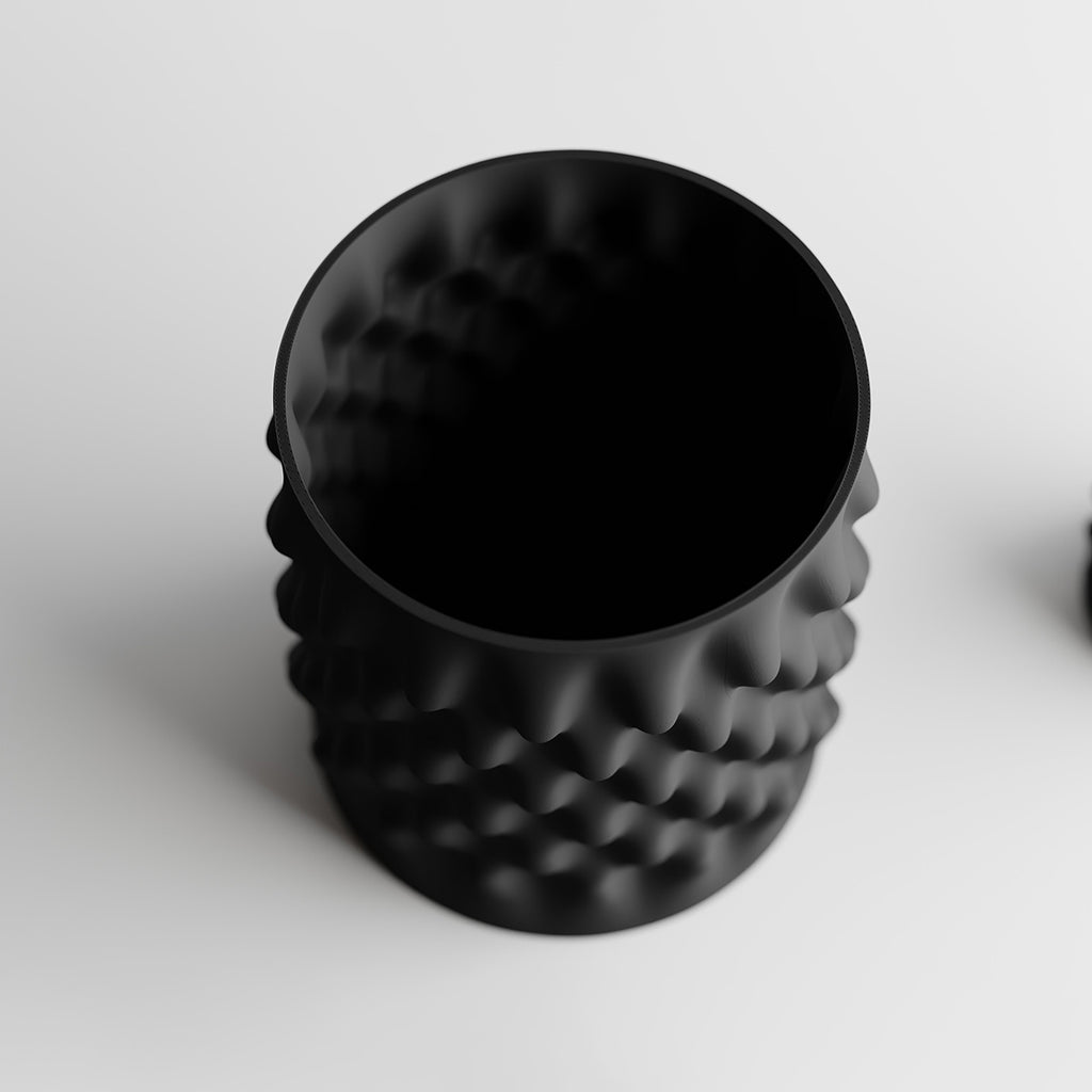 Cache-pot design effet nid d'abeille pour plante d'intérieur