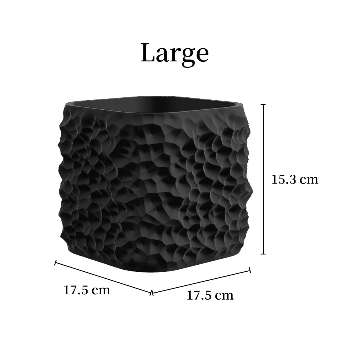 Cache-pot design à texture lunaire — lot de 2, 6 coloris