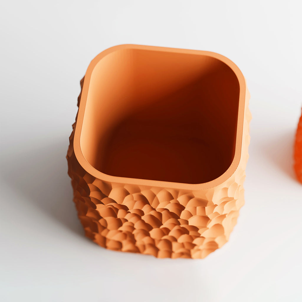 Cache-pot design à texture lunaire — lot de 2, 6 coloris