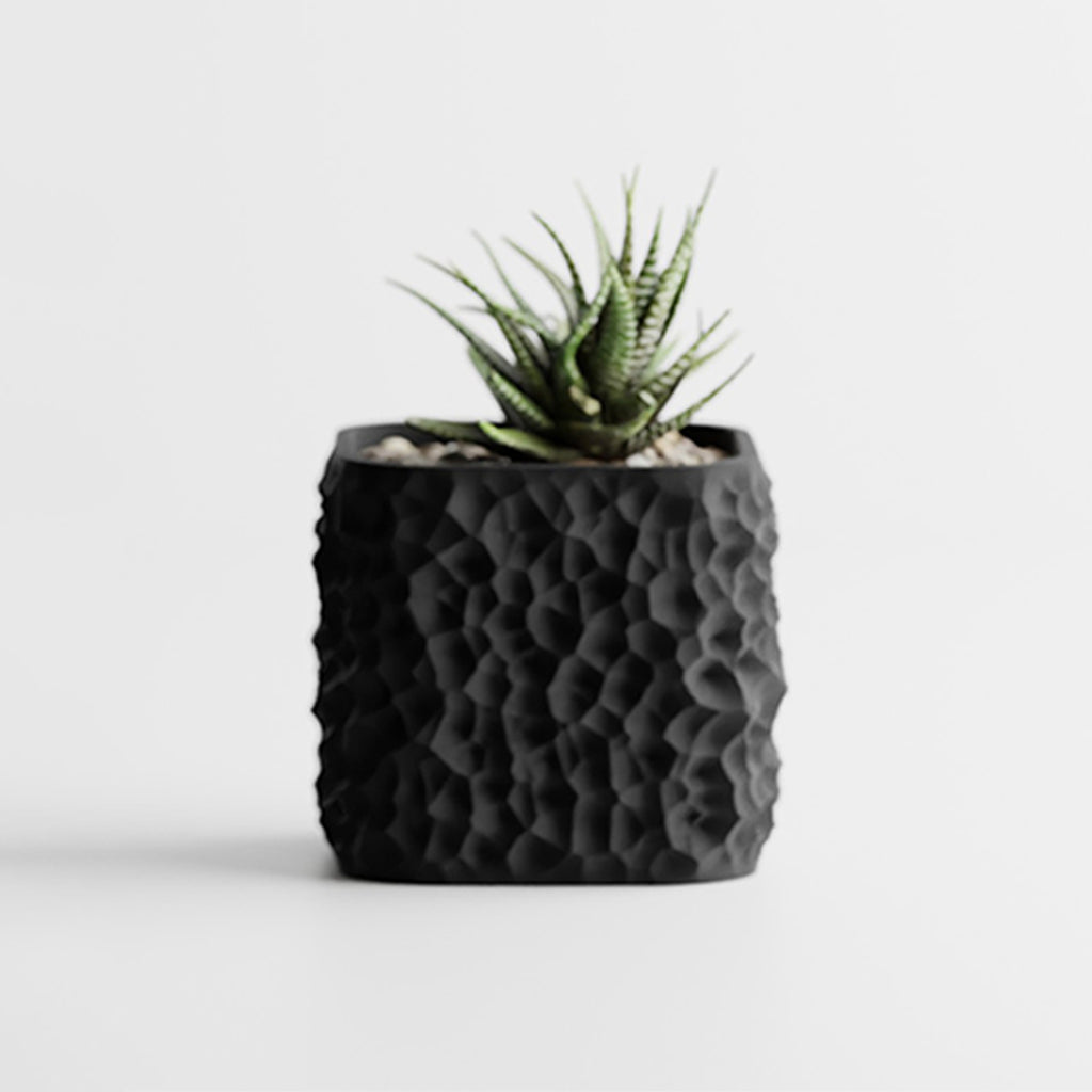 Cache-pot design à texture lunaire — lot de 2, 6 coloris