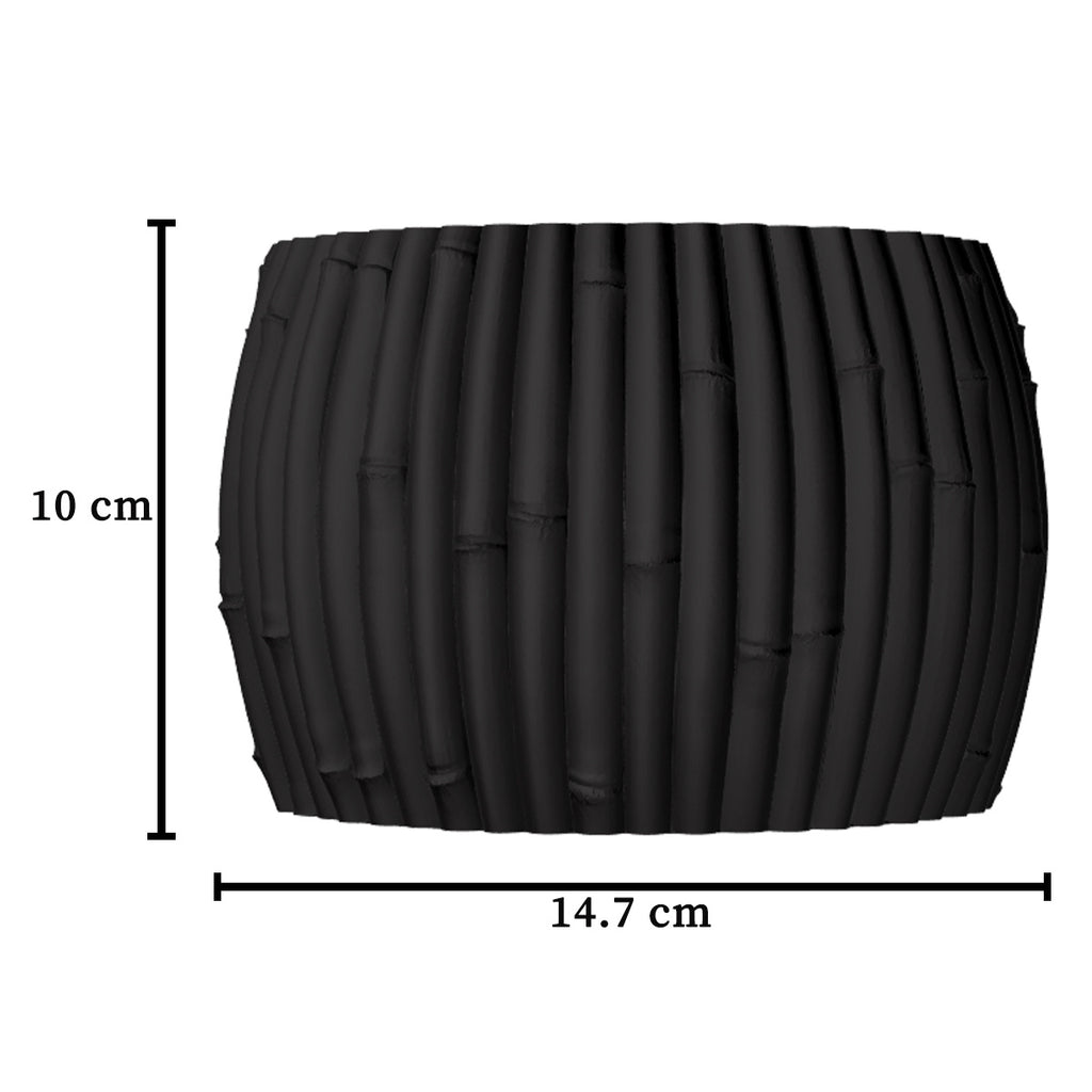 Cache-pot effet bambou Ø 15 cm — 7 coloris pour orchidée