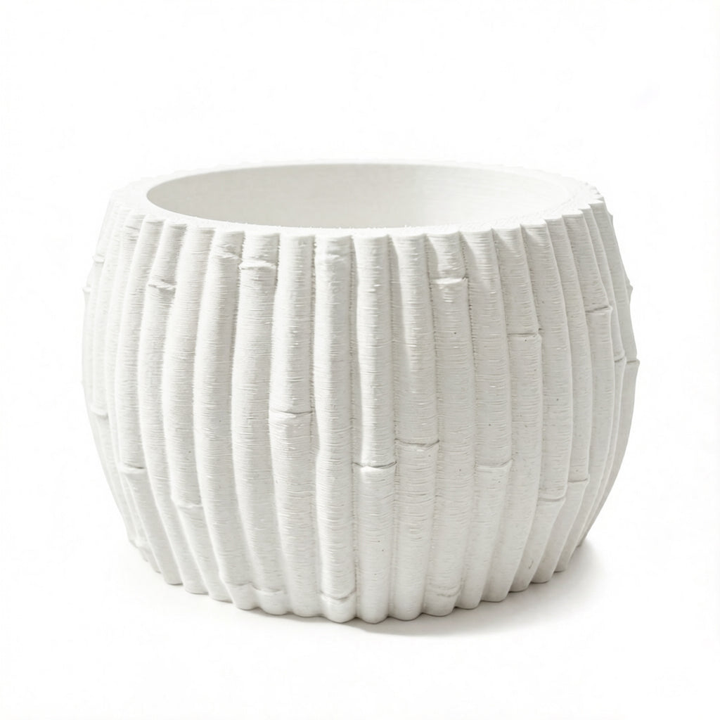 Cache-pot effet bambou Ø 15 cm — 7 coloris pour orchidée