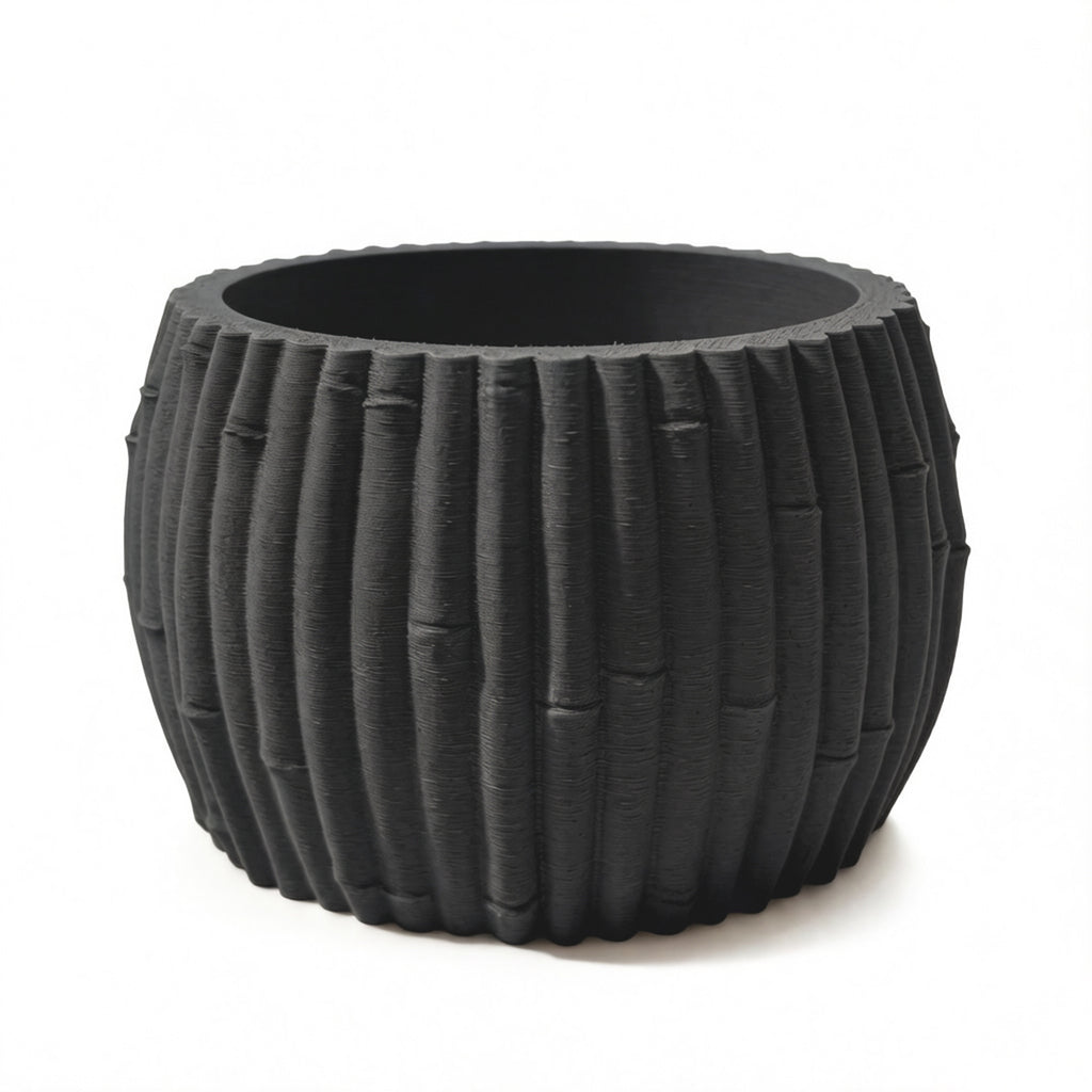 Cache-pot effet bambou Ø 15 cm — 7 coloris pour orchidée