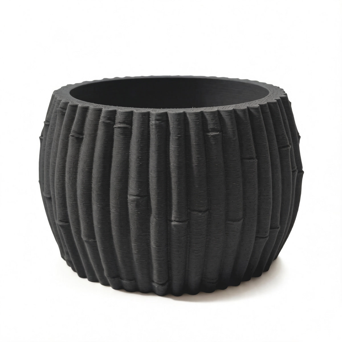 Cache-pot effet bambou Ø 15 cm — 7 coloris pour orchidée