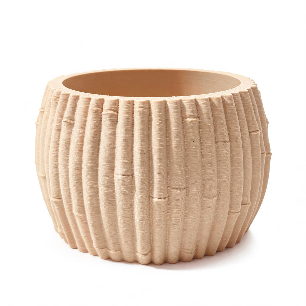 Cache-pot effet bambou Ø 15 cm — 7 coloris pour orchidée