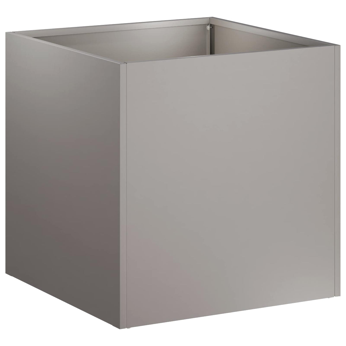 Cache-pot d'extérieur en acier patiné rouille 35x35x35 cm