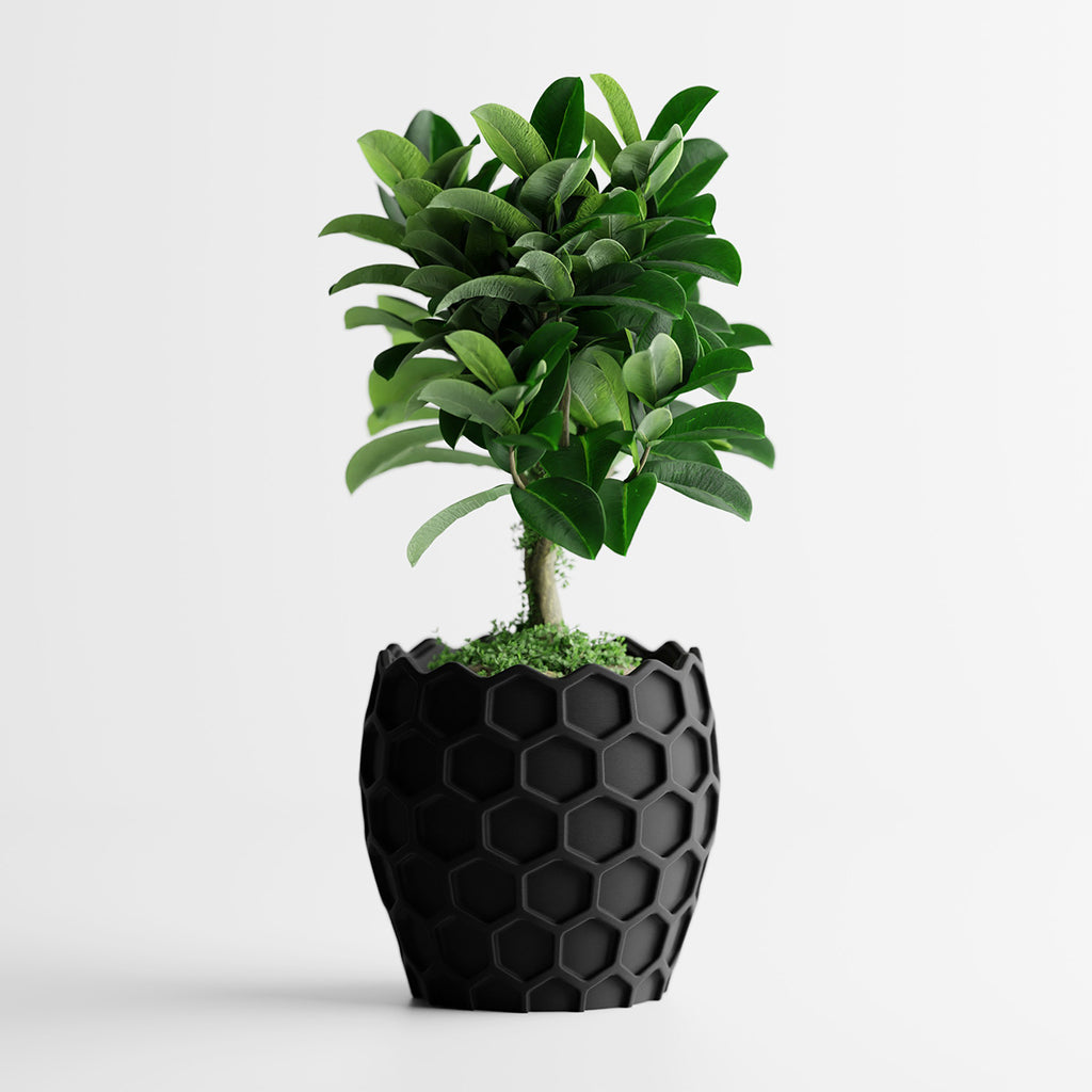 Cache-pot géométrique nid d'abeille Ø 20 cm — 7 coloris