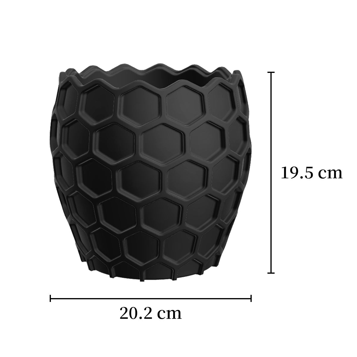 Cache-pot géométrique nid d'abeille Ø 20 cm — 7 coloris