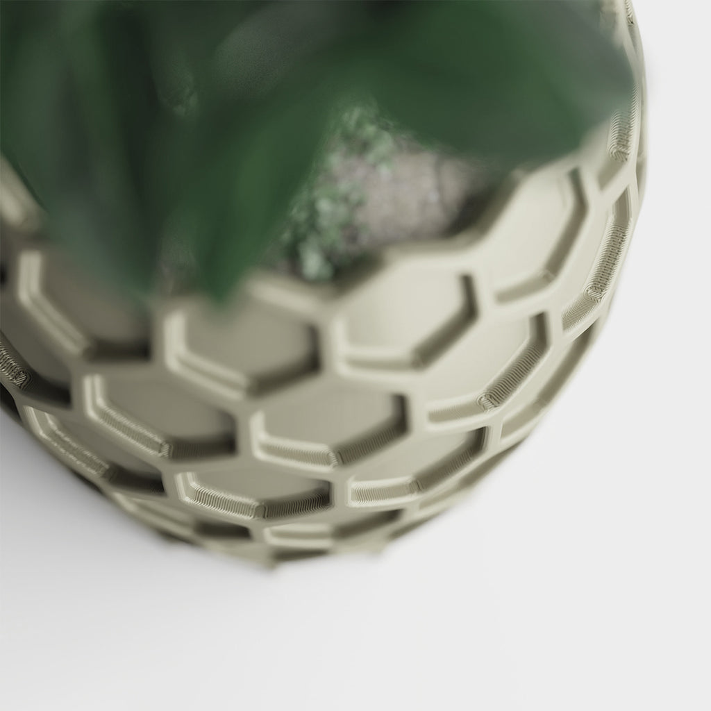 Cache-pot géométrique nid d'abeille Ø 20 cm — 7 coloris