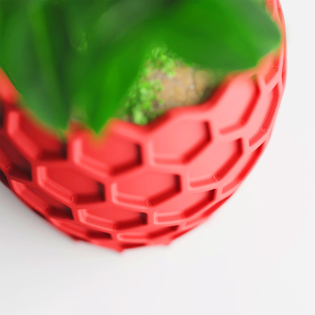 Cache-pot géométrique nid d'abeille Ø 20 cm — 7 coloris