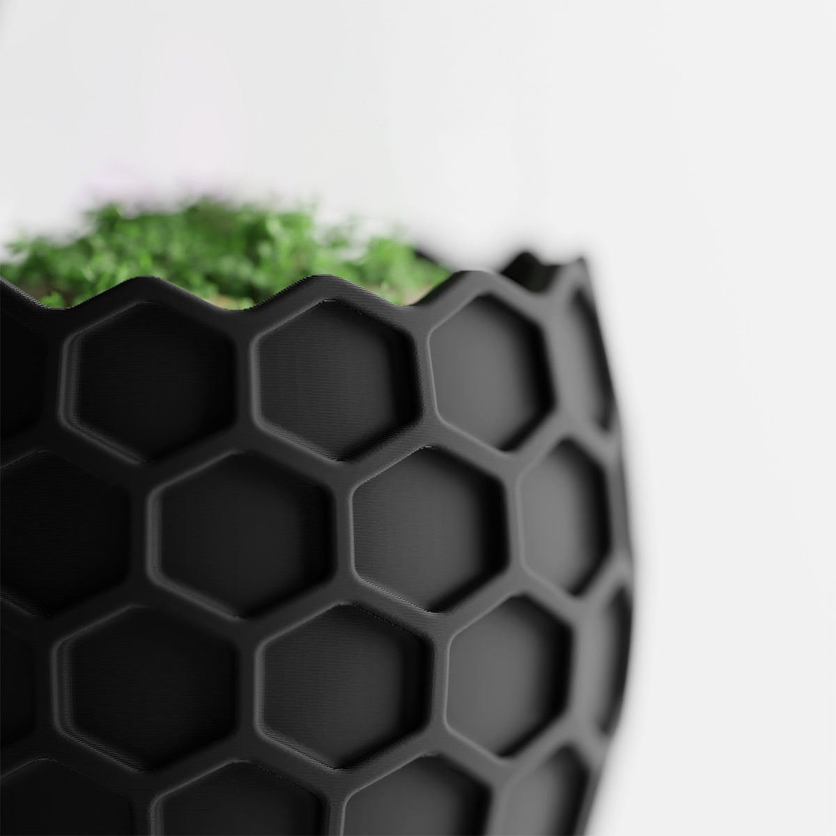 Cache-pot géométrique nid d'abeille Ø 20 cm — 7 coloris