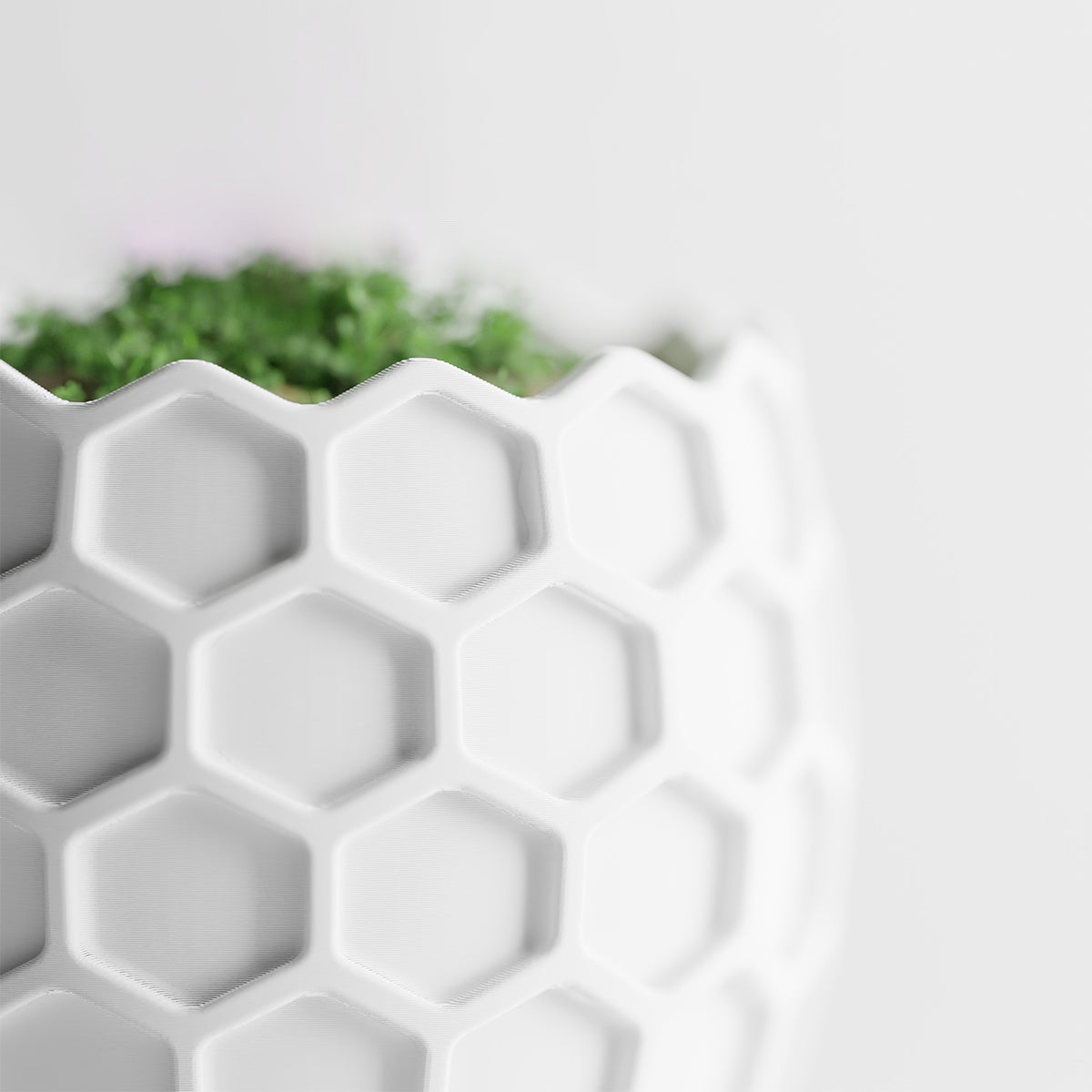 Cache-pot géométrique nid d'abeille Ø 20 cm — 7 coloris