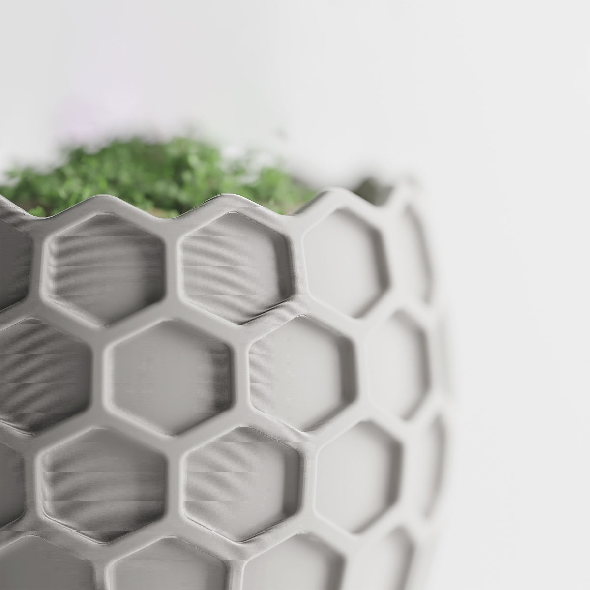 Cache-pot géométrique nid d'abeille Ø 20 cm — 7 coloris