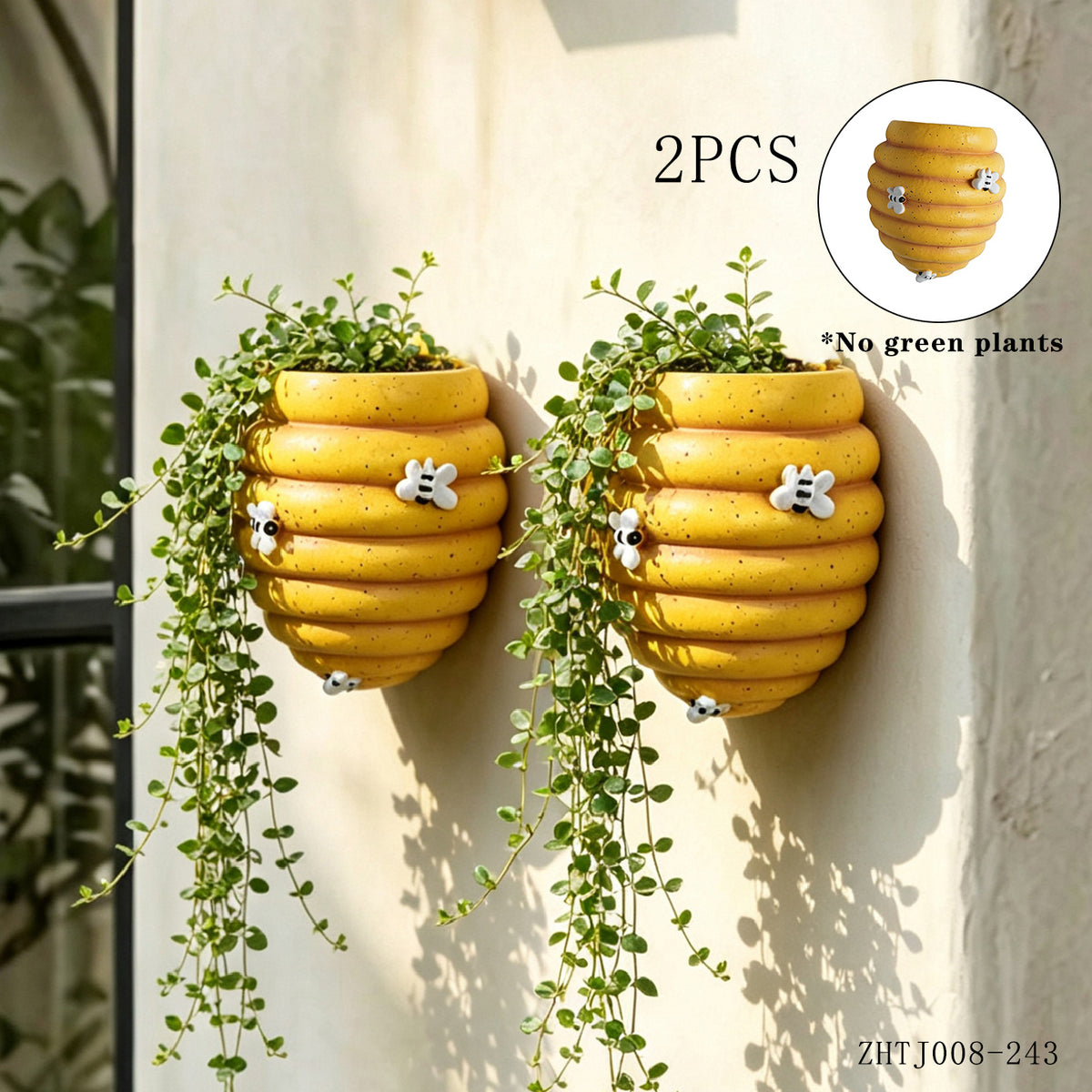2 pièces/Pot de Fleur Mural en Forme de Ruche