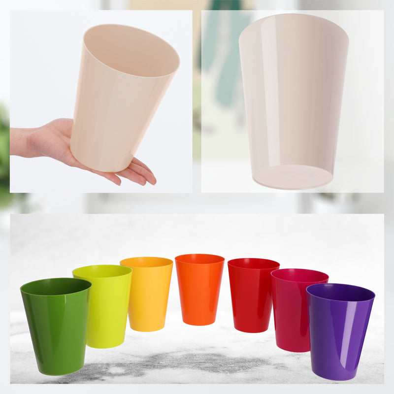 Cache-pot orchidée en plastique crème Ø 13 cm pour intérieur