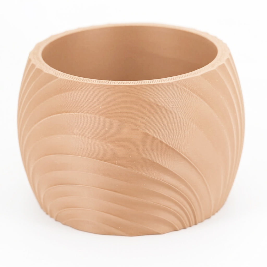 Cache-pot pour orchidée à ondes sculptées — 7 coloris mats