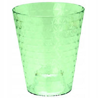Cache-pot orchidée vert transparent texture diamant Ø 13 cm