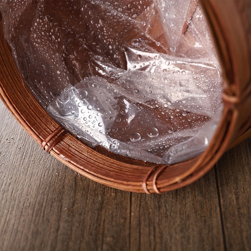 Cache-pot panier en bambou tressé sur pied 12 cm, marron