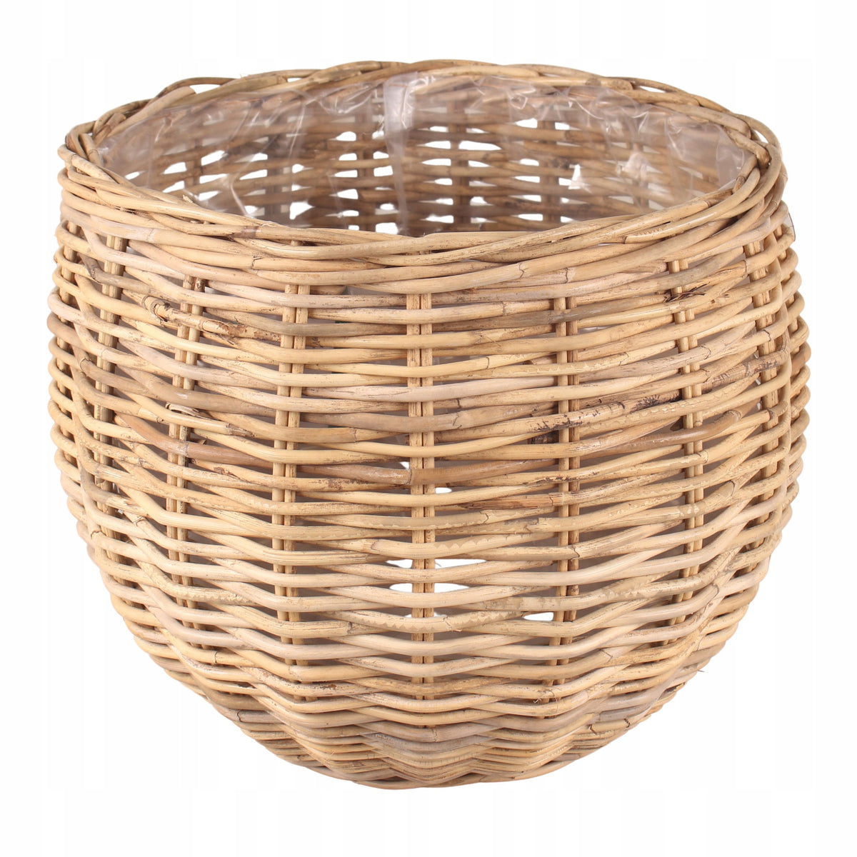 Cache-pot panier en rotin naturel Ø 50 cm pour l'intérieur