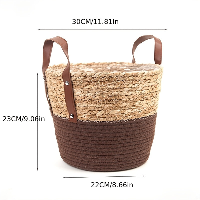 Panier de Rangement de Base Kaki Moyen