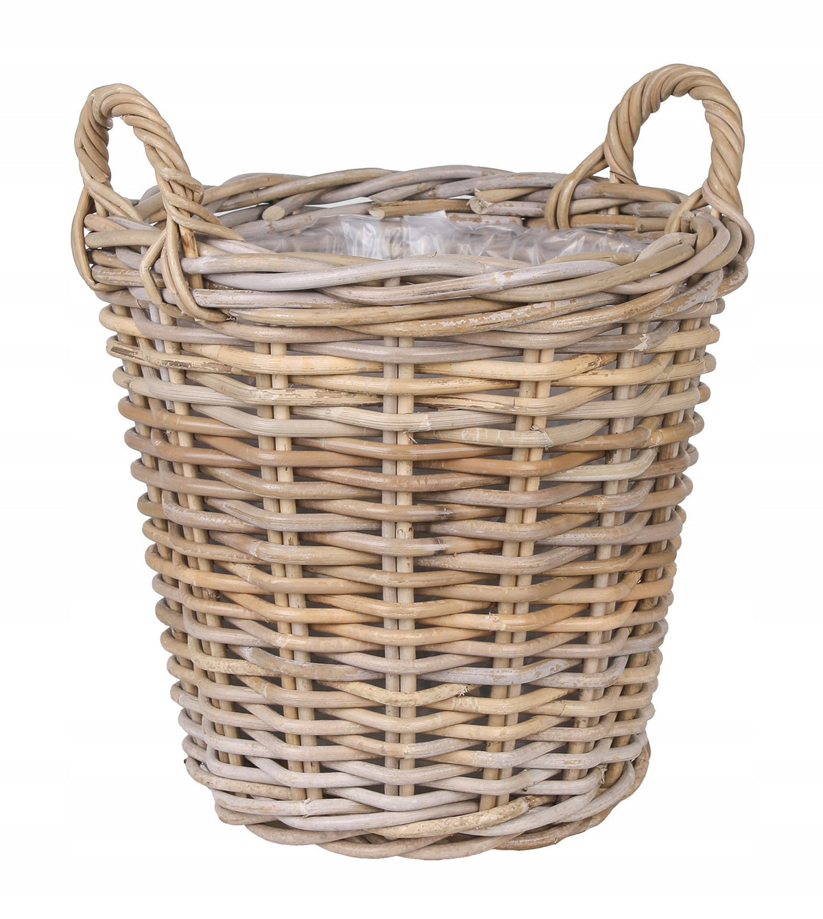Cache-pot rond en rotin Kubu Ø 37 cm naturel grand format