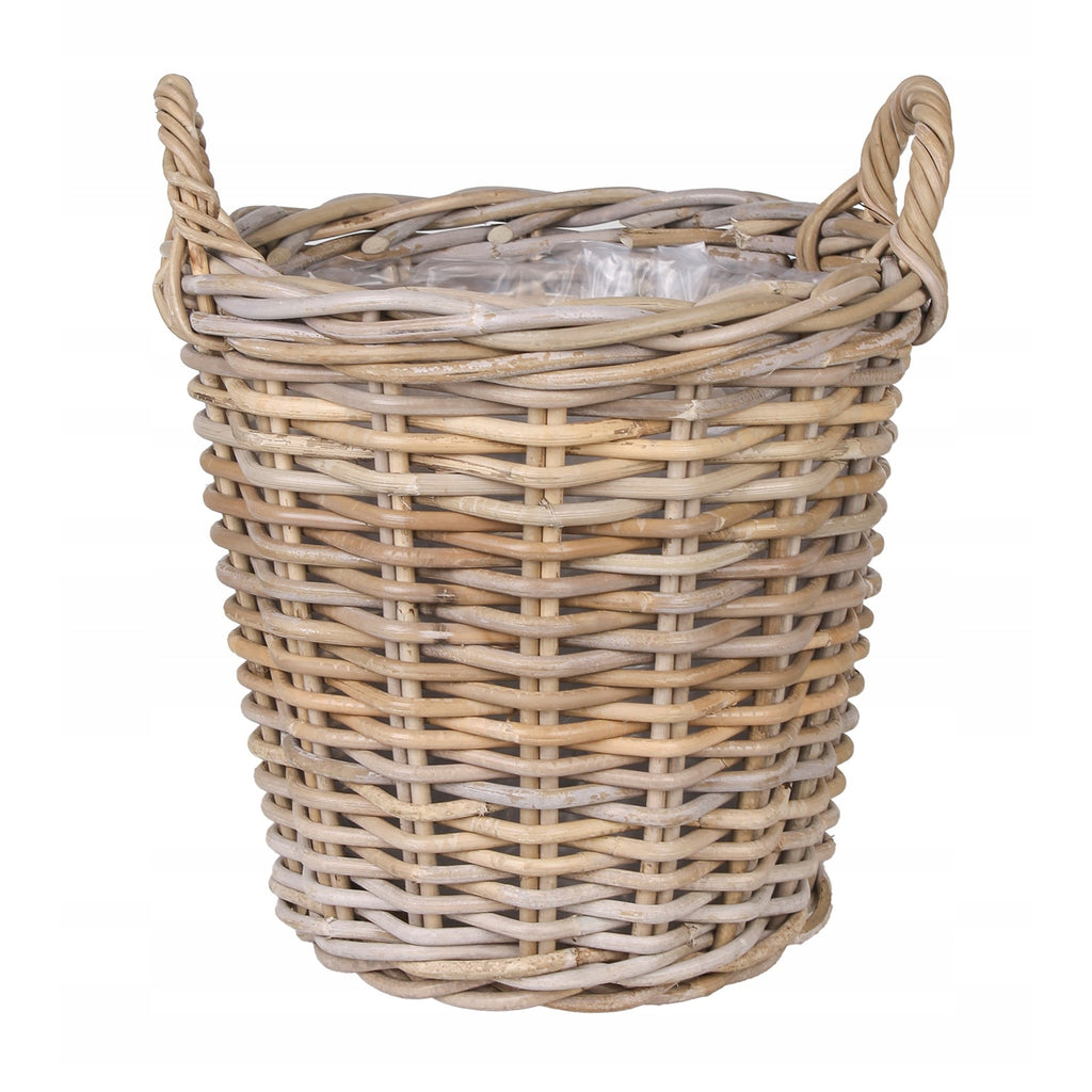 Cache-pot rond en rotin Kubu Ø 37 cm naturel grand format