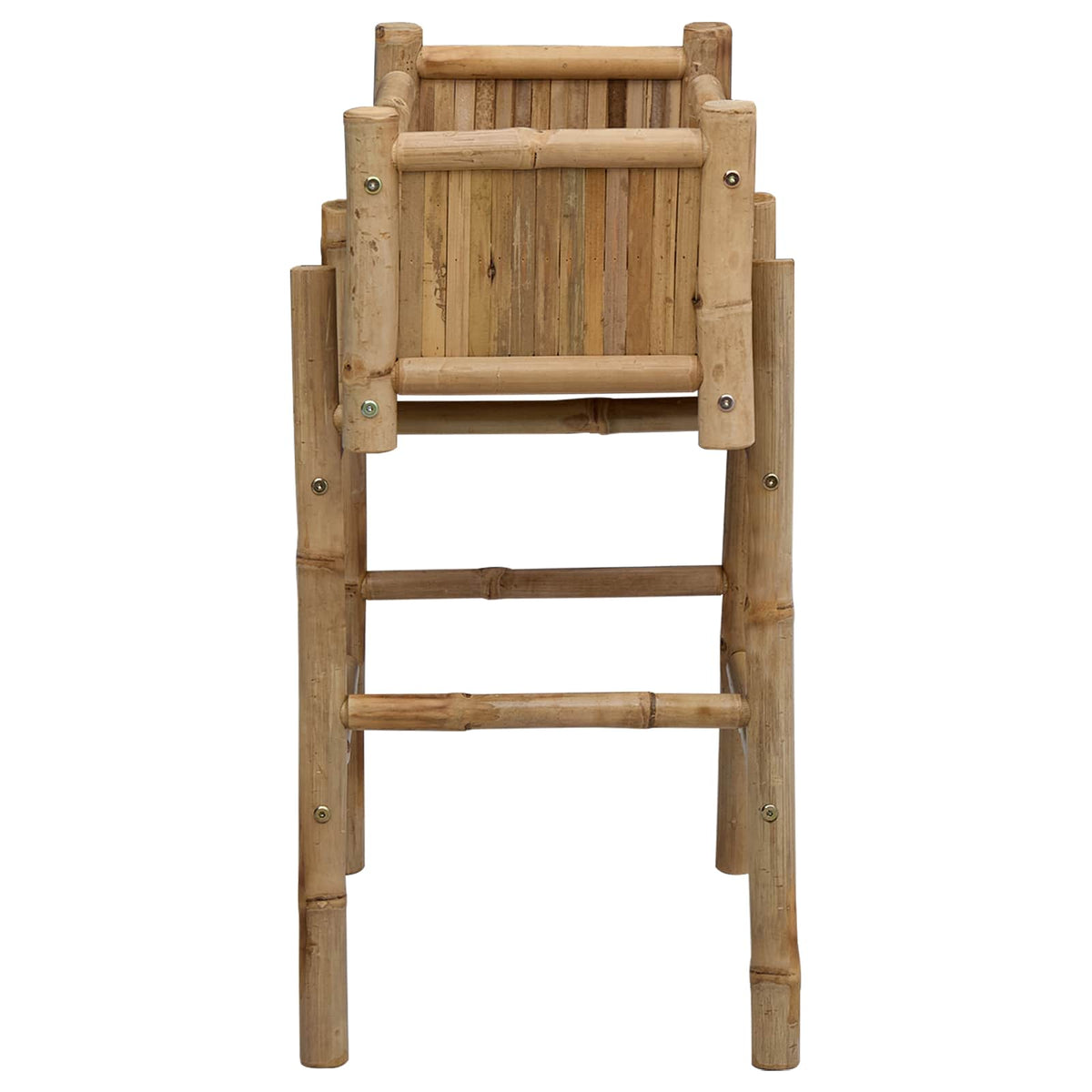 Cache-pot sur pied en bambou naturel 50 cm — balcon et terrasse