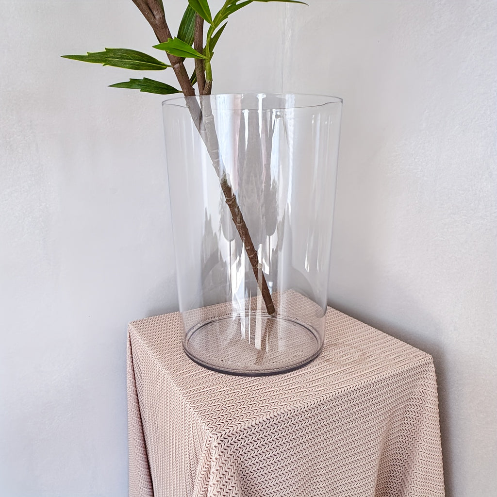 Cache-pot transparent en acrylique Ø 20 cm pour grande plante