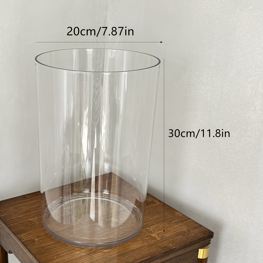 Cache-pot transparent en acrylique Ø 20 cm pour grande plante