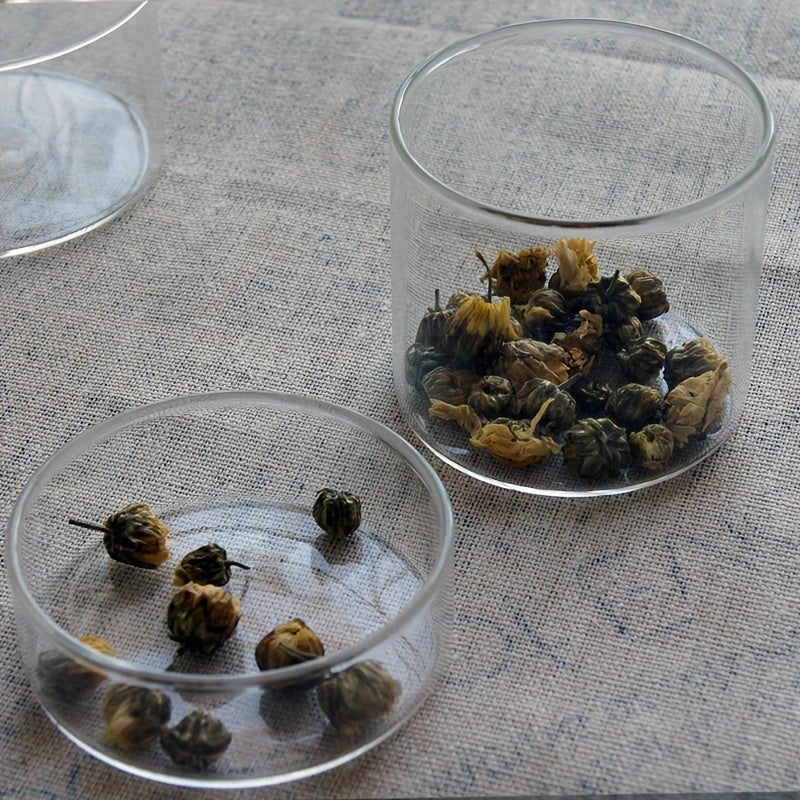 Cache-pot en verre transparent Ø 7 cm avec couvercle inclus
