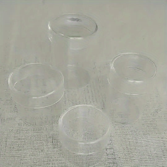 Cache-pot en verre transparent Ø 7 cm avec couvercle inclus