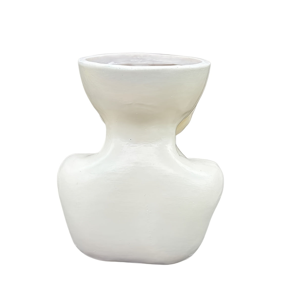 Cache-pot visage méditant en résine — petit format, 4 coloris