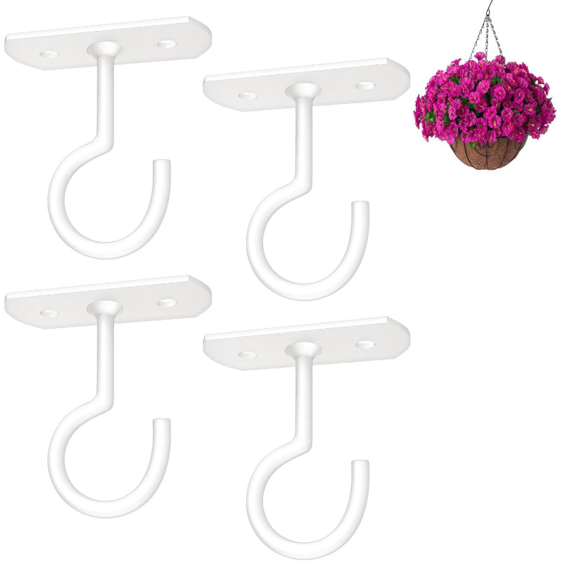 Crochet de plafond pour plante suspendue – lot de 8 en métal