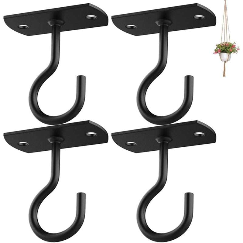 Crochet de plafond pour plante suspendue – lot de 8 en métal