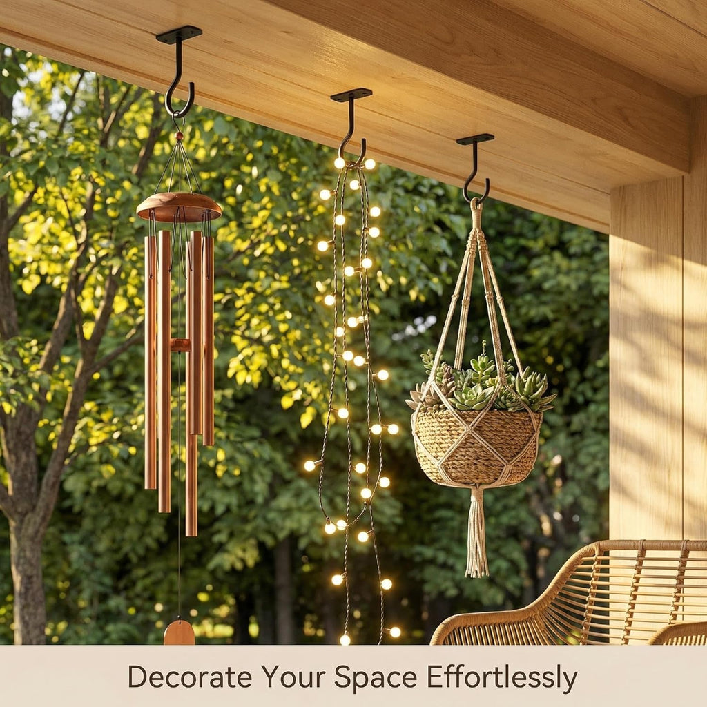 Crochet de plafond pour plante suspendue – lot de 8 en métal