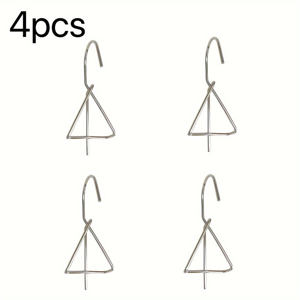 Crochet de suspension inox pour pot de fleur — lot de 4 ou 10