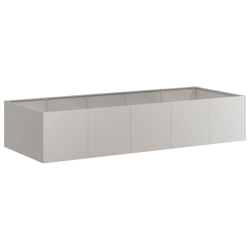 Grande jardinière en acier corten 200x80x40 cm pour jardin