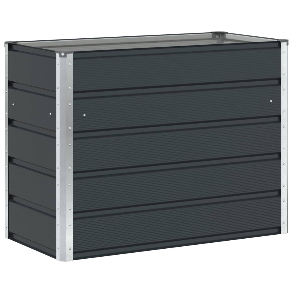 Jardinière XXL anthracite 480x50x45 cm en acier galvanisé